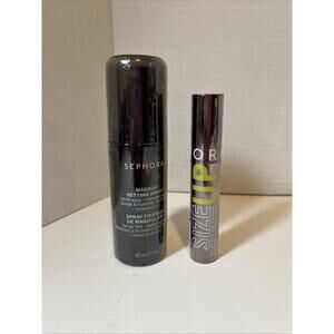 Lot 2 Sephora Items-Size Up Mascara Sealed Black&Makeup Setting Spray Sealed NEW